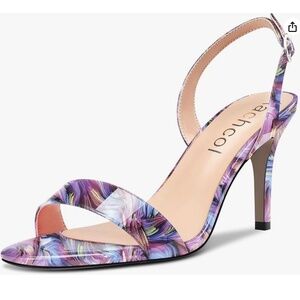 Aachcol | Aachcol Women Stiletto Mid High Heel Sandals, 7